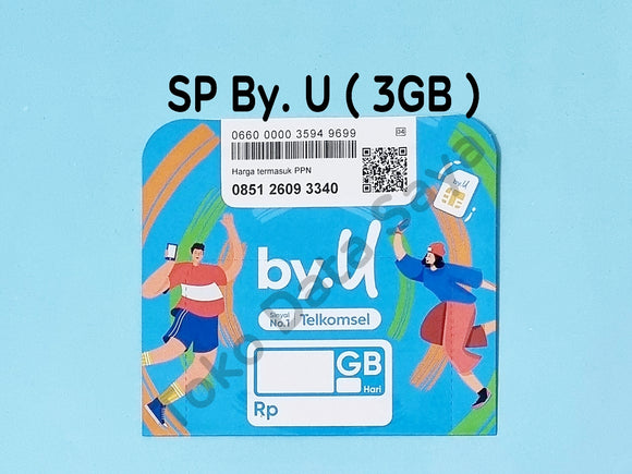 Perdana Kuota Data Telkomsel By.U 3GB